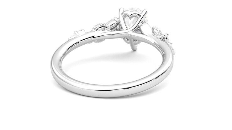 Taylor & Hart Lierre Pear Engagement Ring 360 degree image 14