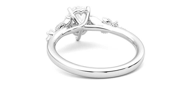 Taylor & Hart Lierre Pear Engagement Ring 360 degree image 16