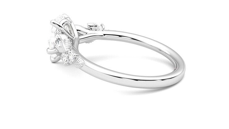 Taylor & Hart Lierre Pear Engagement Ring 360 degree image 19