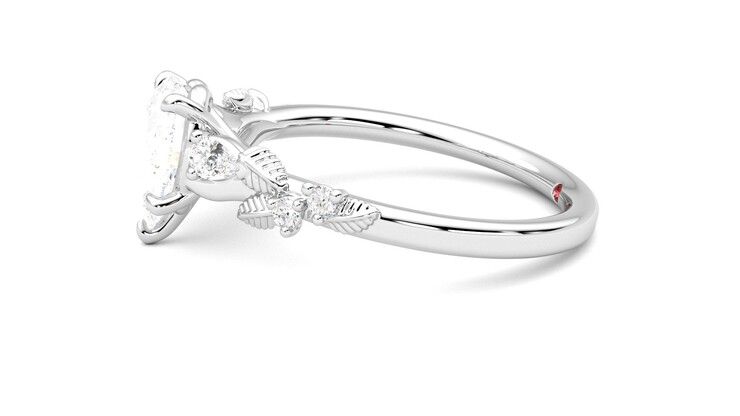 Taylor & Hart Lierre Pear Engagement Ring 360 degree image 21