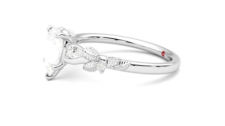 Taylor & Hart Lierre Pear Engagement Ring 360 degree image 22
