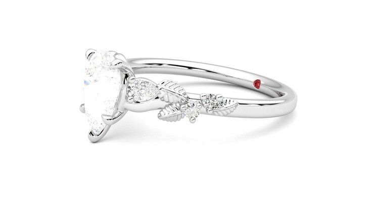 Taylor & Hart Lierre Pear Engagement Ring 360 degree image 23