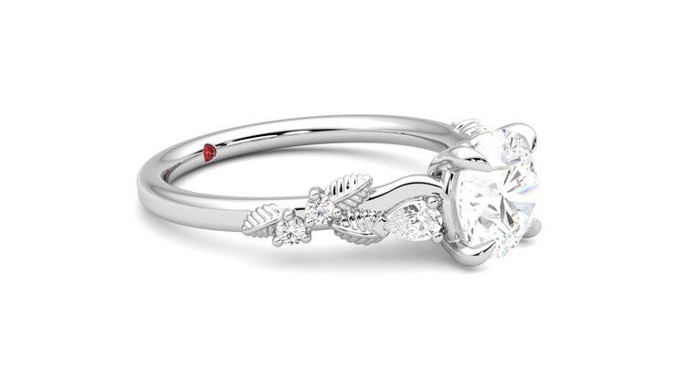 Taylor & Hart Lierre Round Engagement Ring 360 degree image 7