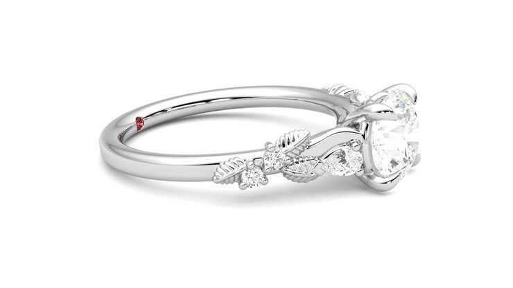 Taylor & Hart Lierre Round Engagement Ring 360 degree image 8