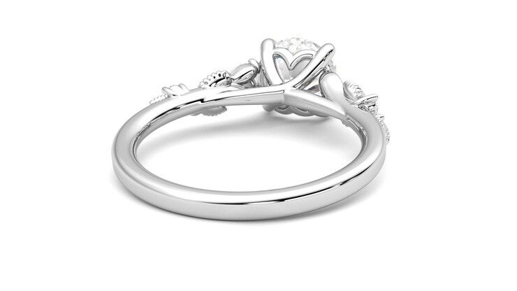 Taylor & Hart Lierre Round Engagement Ring 360 degree image 14
