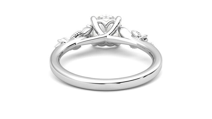 Taylor & Hart Lierre Round Engagement Ring 360 degree image 15