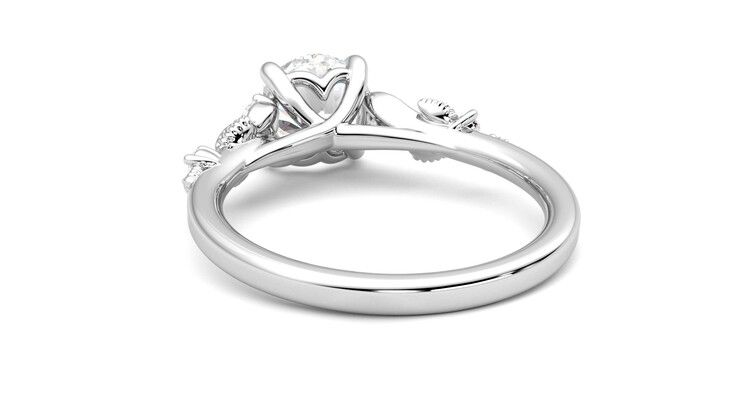 Taylor & Hart Lierre Round Engagement Ring 360 degree image 16