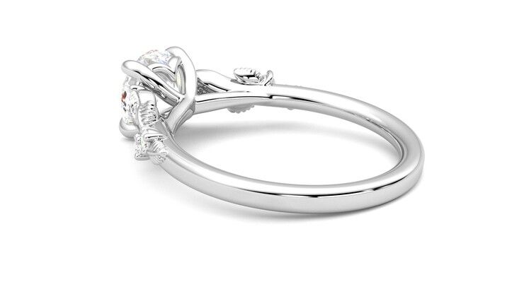 Taylor & Hart Lierre Round Engagement Ring 360 degree image 18