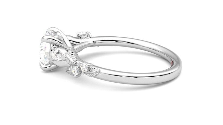 Taylor & Hart Lierre Round Engagement Ring 360 degree image 20