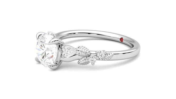 Taylor & Hart Lierre Round Engagement Ring 360 degree image 23