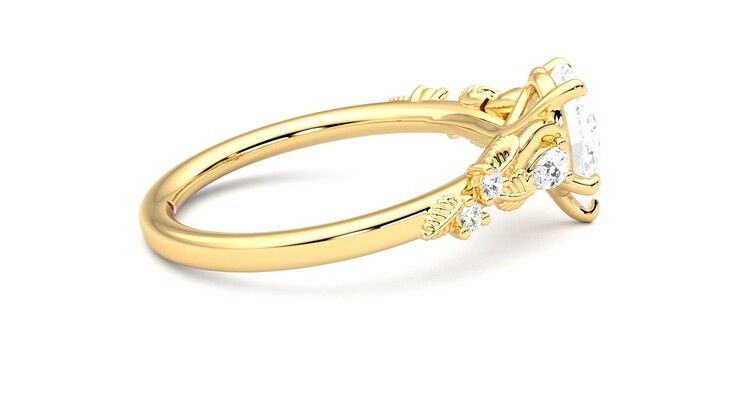 Taylor & Hart Lierre Pear Engagement Ring 360 degree image 10