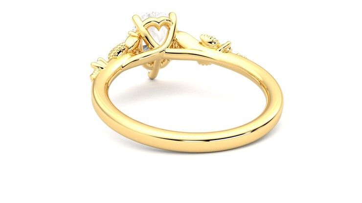 Taylor & Hart Lierre Pear Engagement Ring 360 degree image 16
