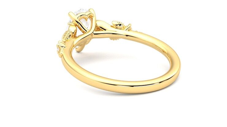 Taylor & Hart Lierre Pear Engagement Ring 360 degree image 17