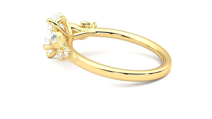 Taylor & Hart Lierre Pear Engagement Ring 360 degree image 19
