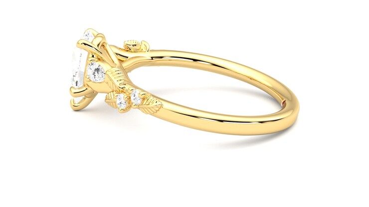 Taylor & Hart Lierre Pear Engagement Ring 360 degree image 20