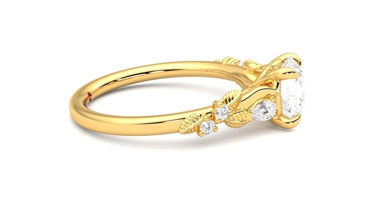 Taylor & Hart Lierre Round Engagement Ring 360 degree image 9