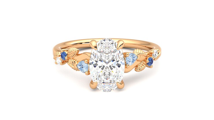 Taylor & Hart Lierre Oval Engagement Ring 360 detail 01