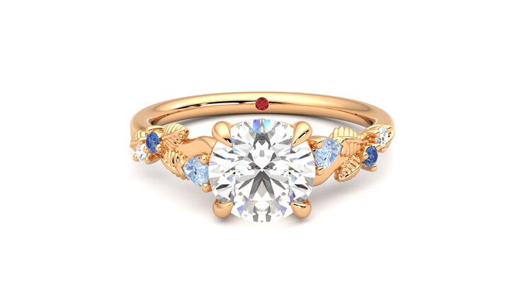 Taylor & Hart Lierre Round Engagement Ring 360 detail 01