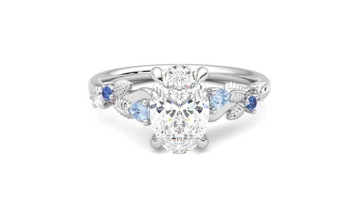 Taylor & Hart Lierre Oval Engagement Ring 360 detail 01