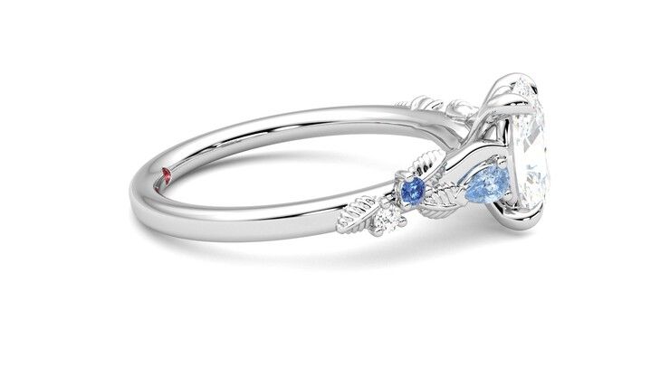 Taylor & Hart Lierre Oval Engagement Ring 360 degree image 9