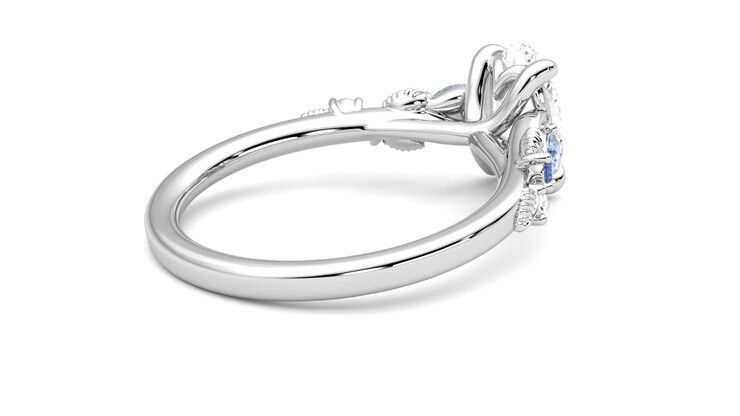Taylor & Hart Lierre Oval Engagement Ring 360 degree image 12