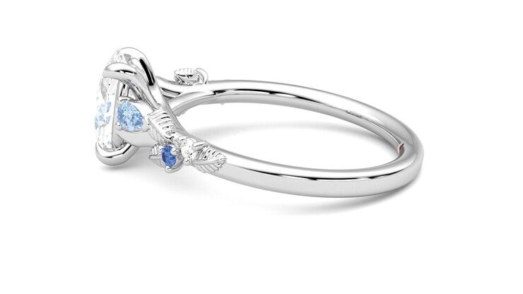 Taylor & Hart Lierre Oval Engagement Ring 360 degree image 20