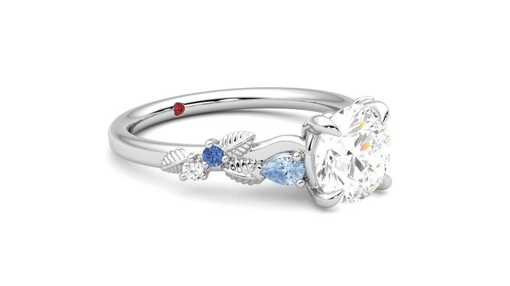 Taylor & Hart Lierre Round Engagement Ring 360 degree image 6