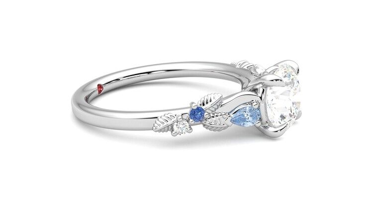 Taylor & Hart Lierre Round Engagement Ring 360 degree image 8