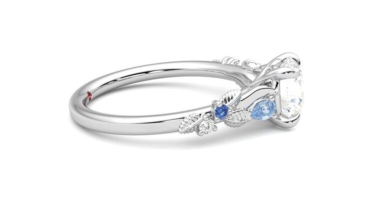 Taylor & Hart Lierre Round Engagement Ring 360 degree image 9