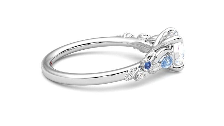 Taylor & Hart Lierre Round Engagement Ring 360 degree image 10