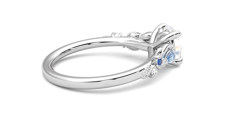 Taylor & Hart Lierre Round Engagement Ring 360 degree image 11