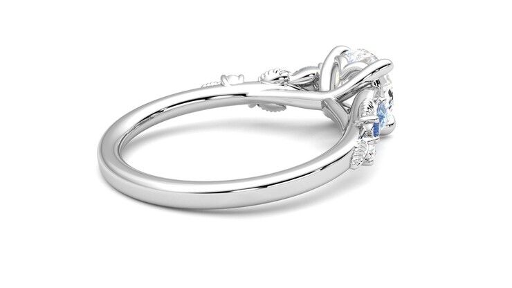 Taylor & Hart Lierre Round Engagement Ring 360 degree image 12