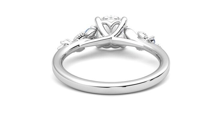 Taylor & Hart Lierre Round Engagement Ring 360 degree image 15