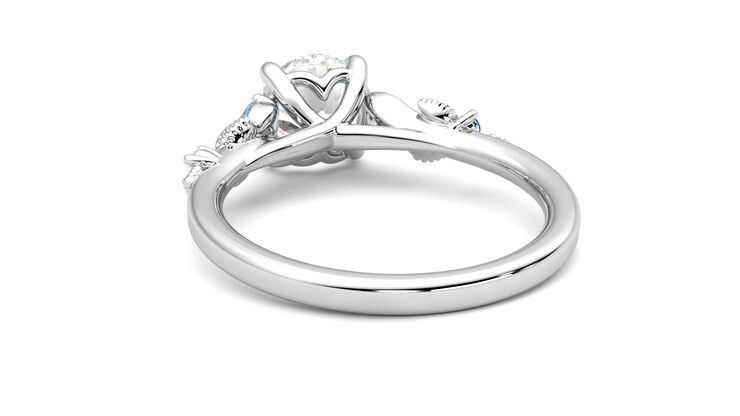 Taylor & Hart Lierre Round Engagement Ring 360 degree image 16