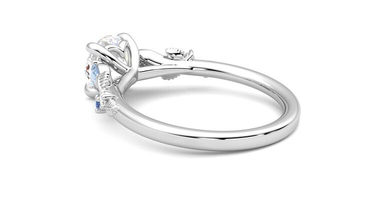 Taylor & Hart Lierre Round Engagement Ring 360 degree image 18