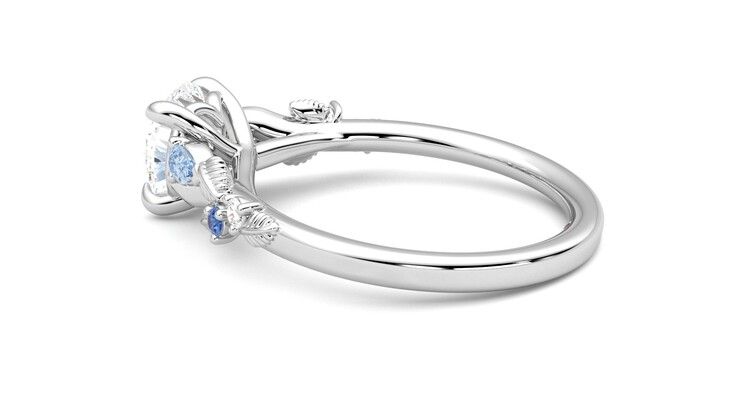 Taylor & Hart Lierre Round Engagement Ring 360 degree image 19