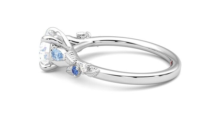 Taylor & Hart Lierre Round Engagement Ring 360 degree image 20