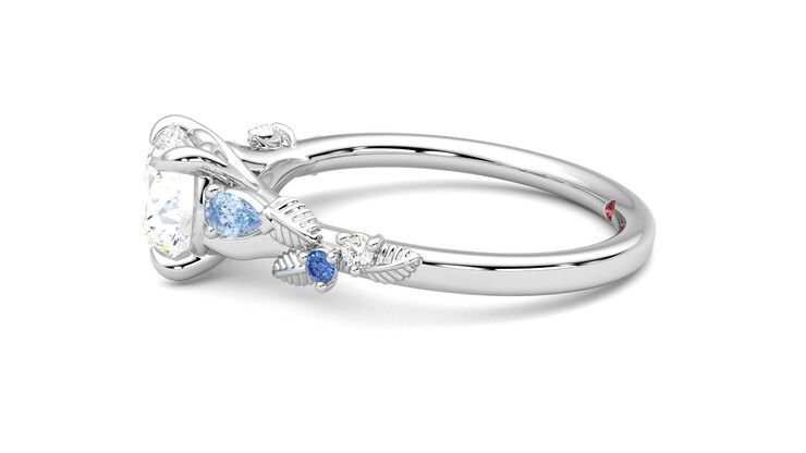 Taylor & Hart Lierre Round Engagement Ring 360 degree image 21