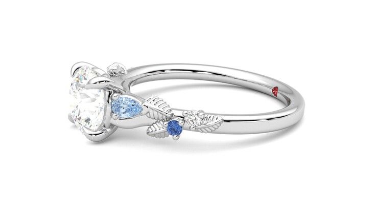 Taylor & Hart Lierre Round Engagement Ring 360 degree image 22