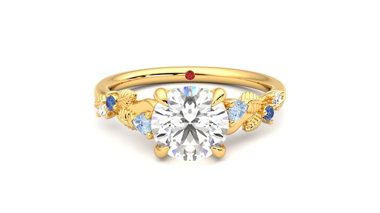 Taylor & Hart Lierre Round Engagement Ring 360 detail 01