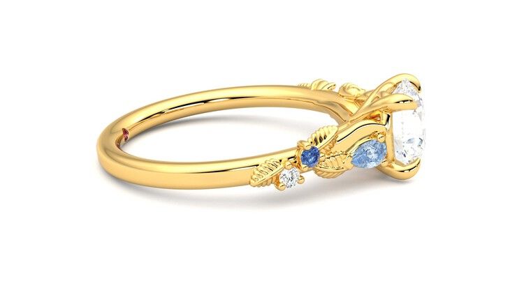 Taylor & Hart Lierre Round Engagement Ring 360 degree image 9