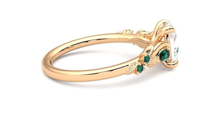 Taylor & Hart Lierre Oval Engagement Ring 360 degree image 10