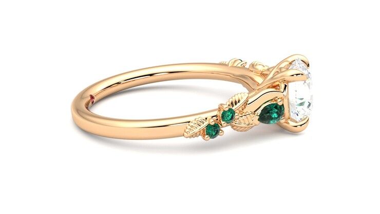 Taylor & Hart Lierre Round Engagement Ring 360 degree image 9