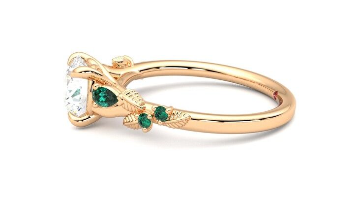 Taylor & Hart Lierre Round Engagement Ring 360 degree image 21