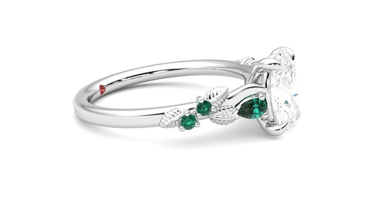 Taylor & Hart Lierre Oval Engagement Ring 360 degree image 8