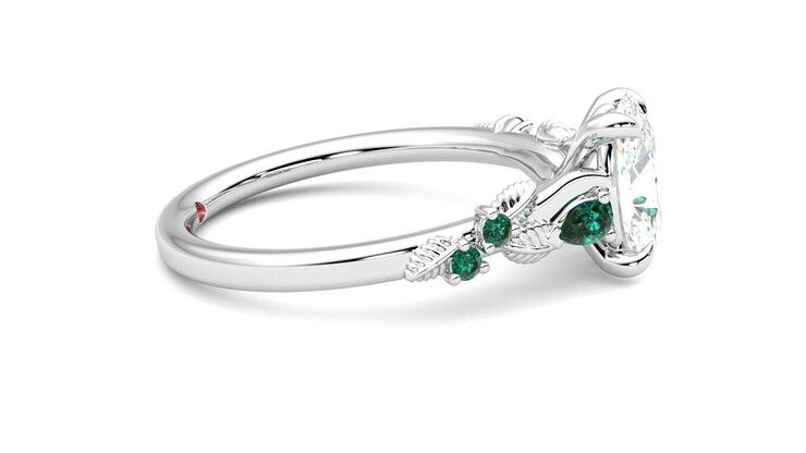 Taylor & Hart Lierre Oval Engagement Ring 360 degree image 9