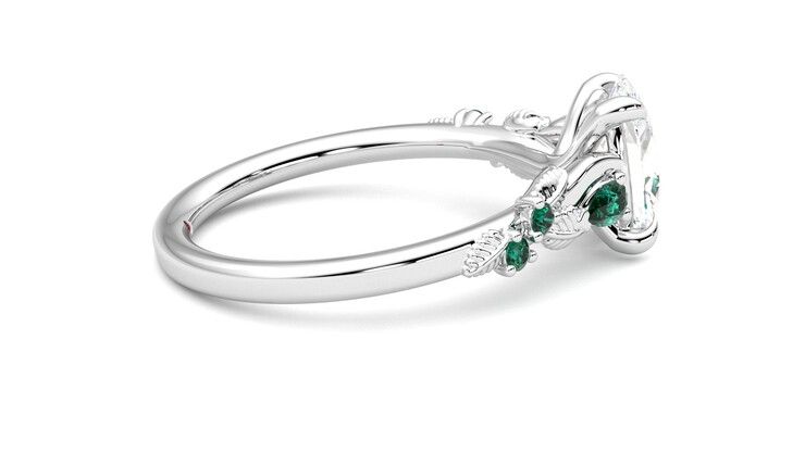 Taylor & Hart Lierre Oval Engagement Ring 360 degree image 10