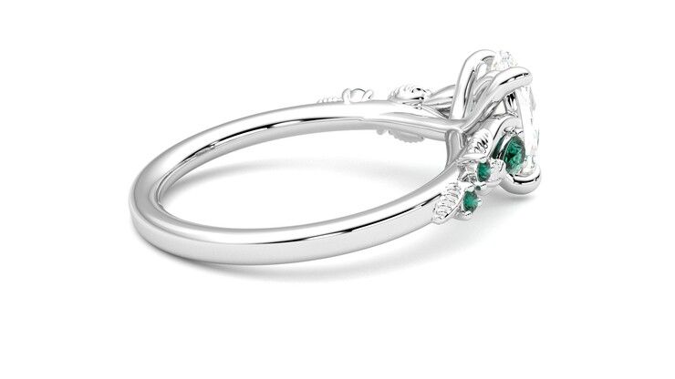 Taylor & Hart Lierre Oval Engagement Ring 360 degree image 11