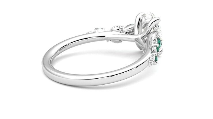Taylor & Hart Lierre Oval Engagement Ring 360 degree image 12
