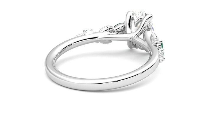 Taylor & Hart Lierre Oval Engagement Ring 360 degree image 13